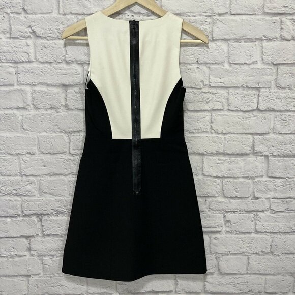 Tibi New York 0 Colorblock Dress $385.00 Black - Picture 2 of 11